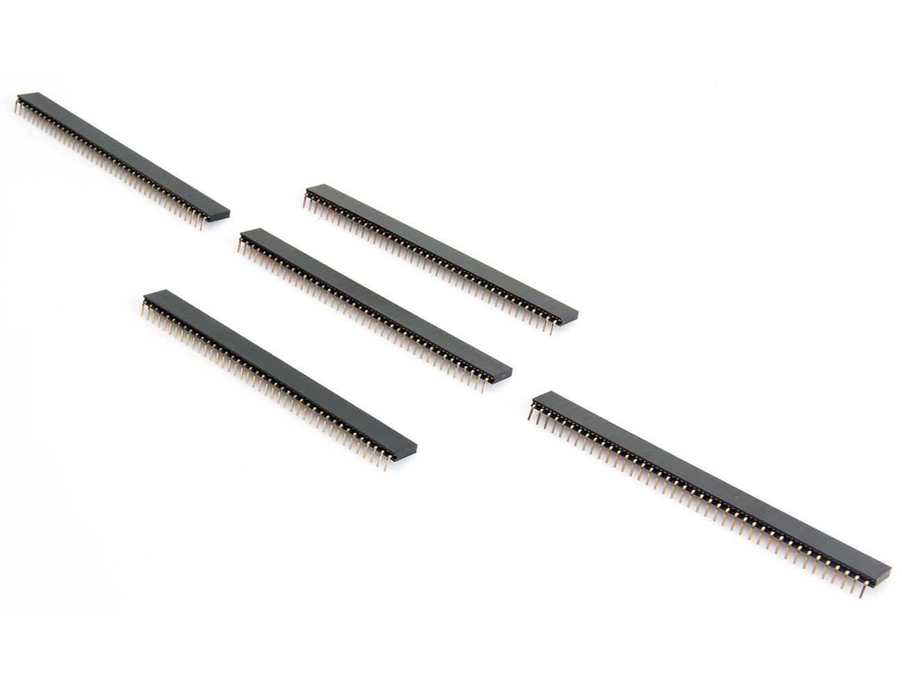 100pcs 1x40 Pin 2.54mm Single Row Female Pin Header Connector – For DIY Electronics